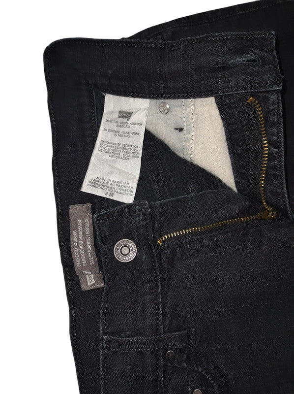 Vintage Levi's 512 Black Jeans W28 L30