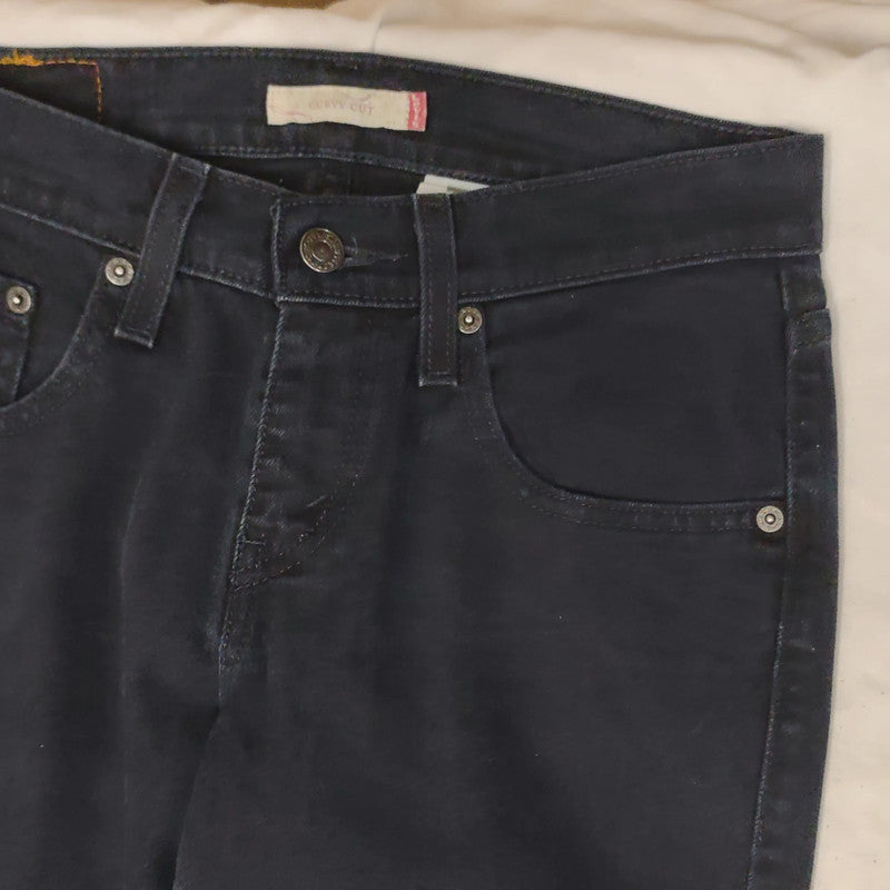 Vintage Levis Curvy Cut Black Jeans W28 L29