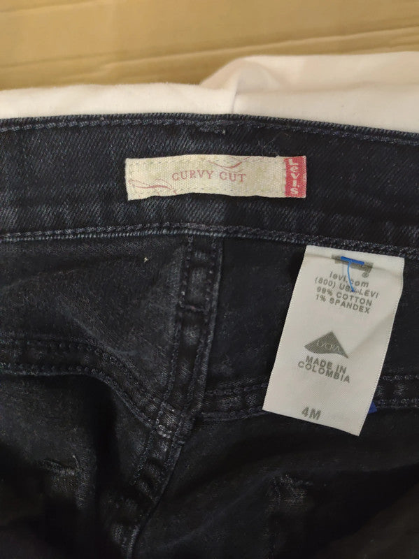 Vintage Levis Curvy Cut Black Jeans W28 L29