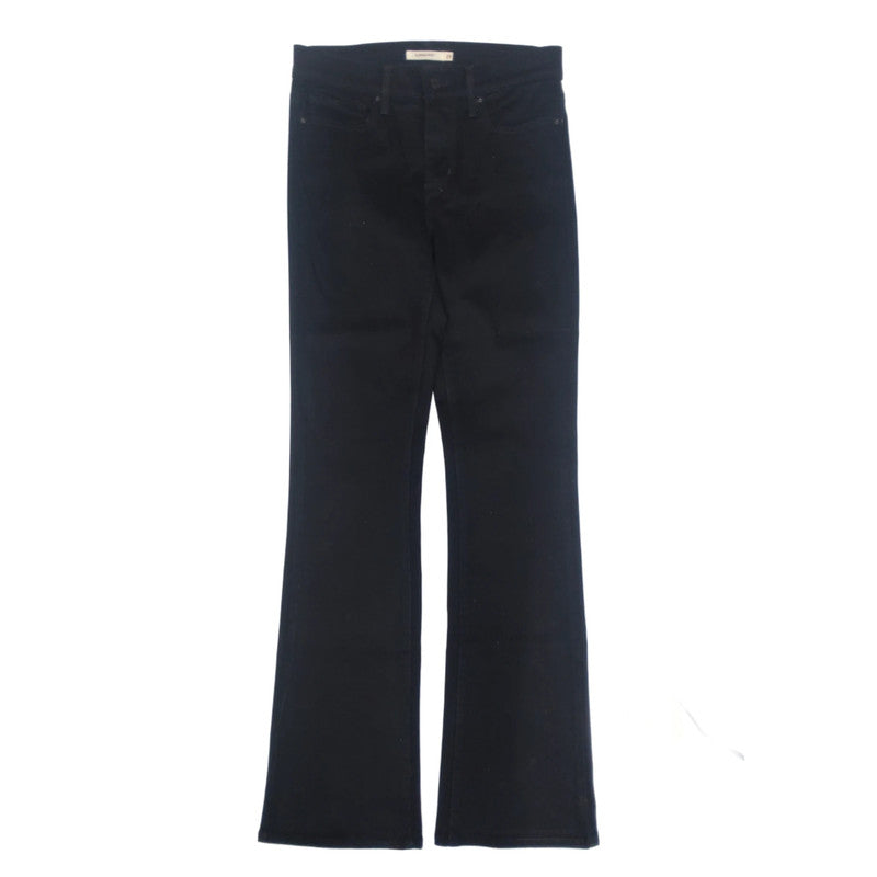 Vintage Levi's Slimming Boot Cut Black Jeans W29 L32 UK 10