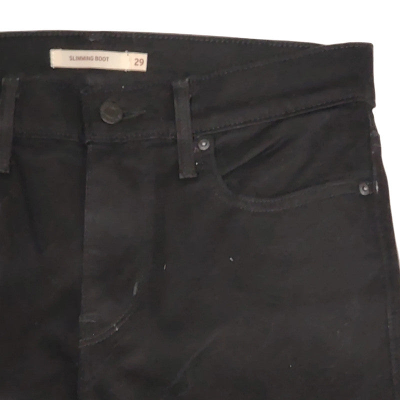 Vintage Levi's Slimming Boot Cut Black Jeans W29 L32 UK 10