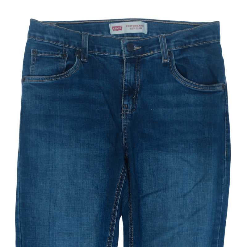 Vintage Levi's 511 Performance Slim Blue Jeans W29 L31 UK 10
